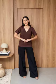 Camiseta “Podrinha”, Marrom Café - Lucinha Correia