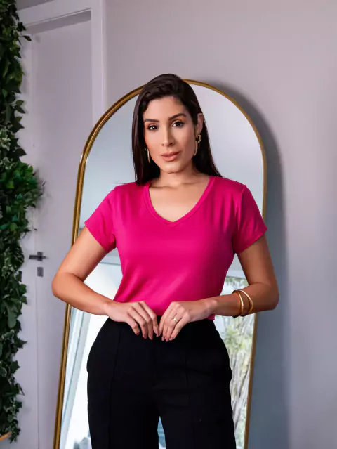 Camiseta Básica, Groselha