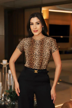 Camiseta Animal Print - Gola Redonda - comprar online