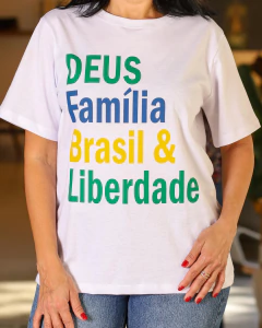 Camiseta BRASIL, Branca na internet