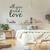 vinilo decorativo frase all you need is love