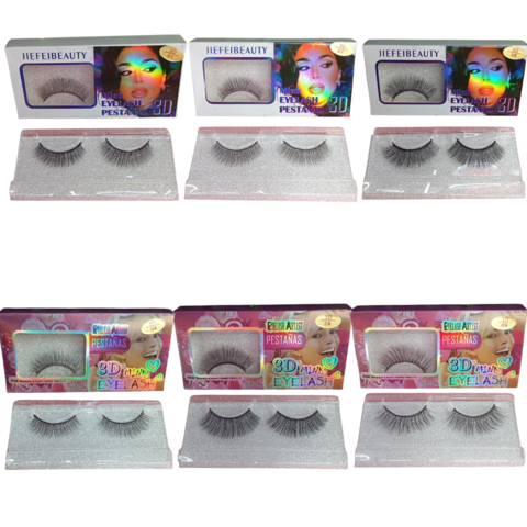 PAR DE CÍLIOS POSTIÇOS 3D MINK - comprar online