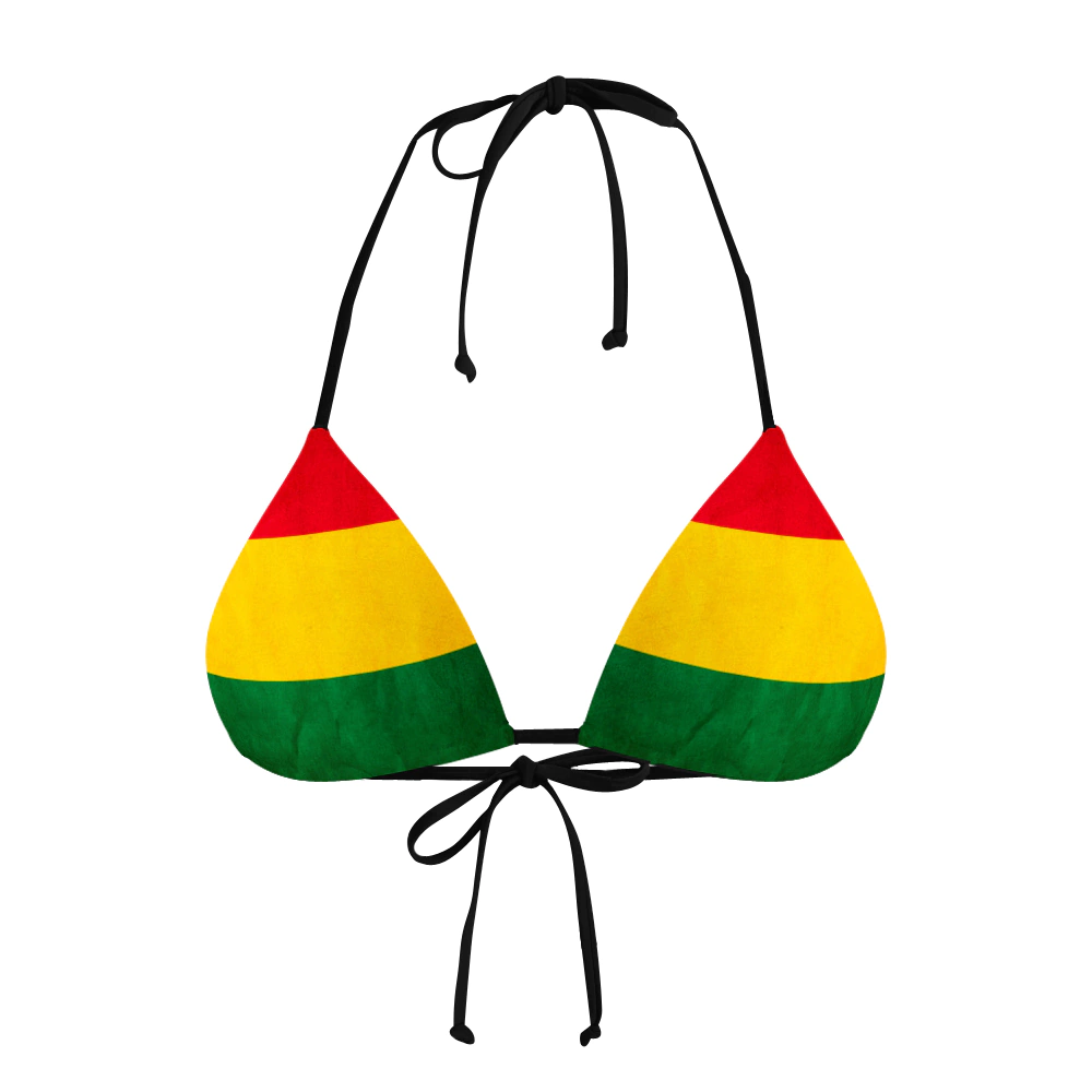 Biquíni Cortininha Bandeira Reggae Jamaica