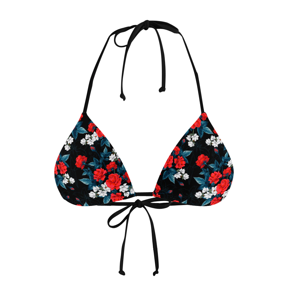 Biquíni Cortininha Rosas Clássicas