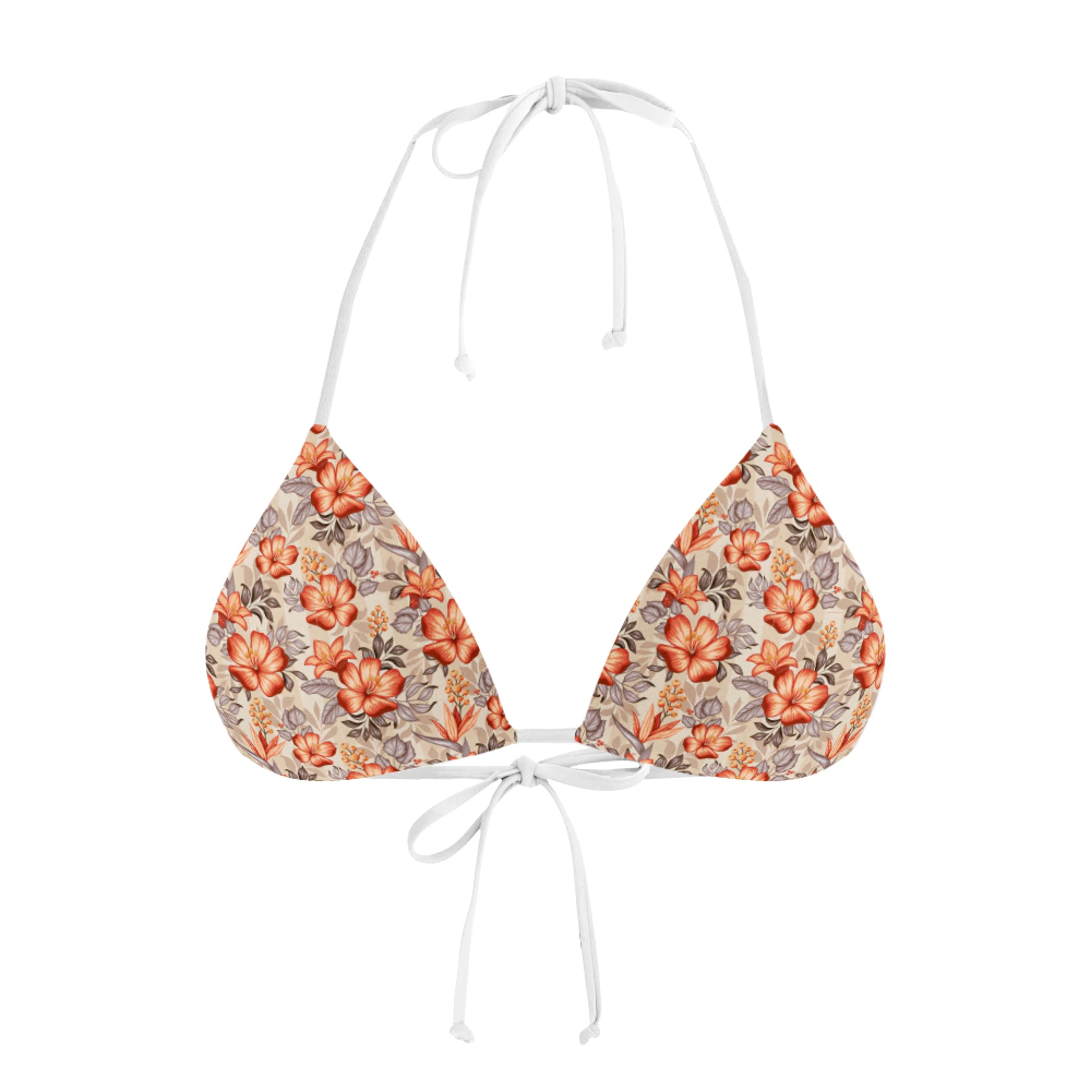 Biquíni Cortininha Floral Retrô Clássico