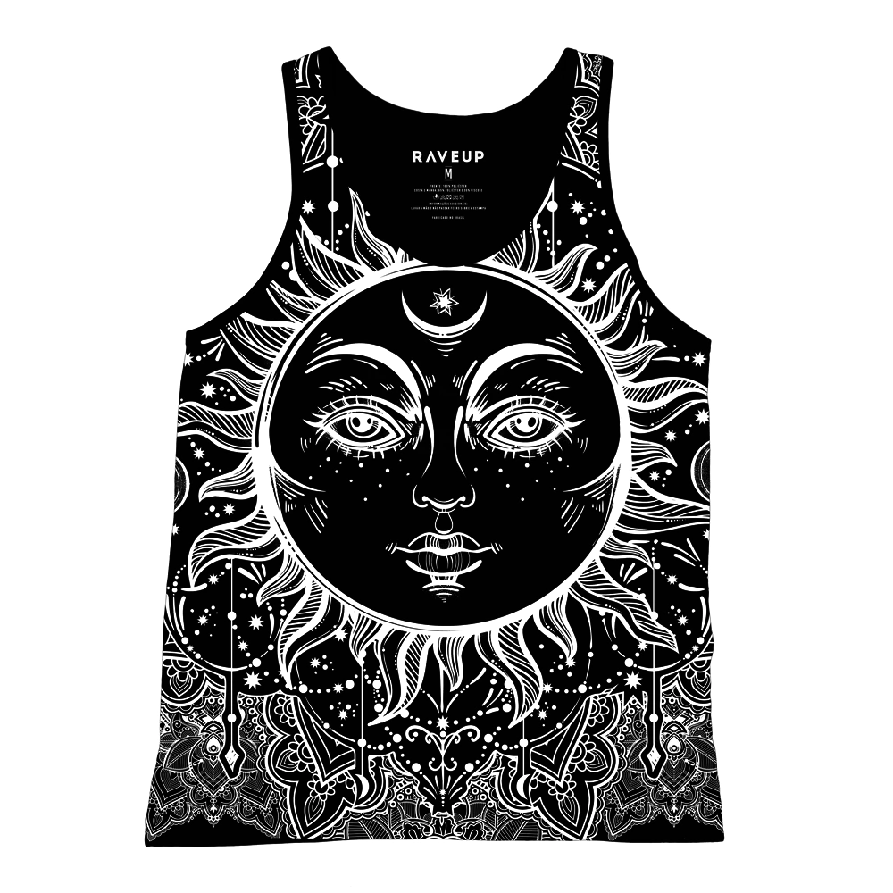 Regata Psicodélica Sol Negro Étnico