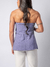 Blusa tomara que caia longa