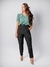 Blusa gola V em crepe com detalhe vazado - lisas - comprar online