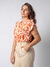 Blusa estampada princesa com botões na manga - comprar online