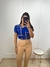 Blusa estampada princesa com botões na manga na internet