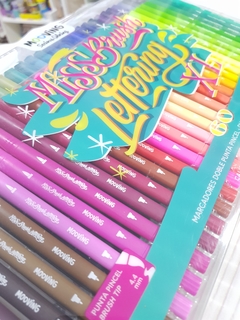 MARCADORES MOOVING MISS BRUSH LETTERING XL X 60 UNIDADES - Libreria Martin