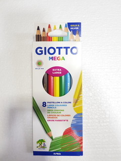LAPICES GIOTTO MEGA X 8 UNIDADES