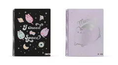 CUADERNO MOOVING UNIVERSITARIO PUSHEEN RAYADO 80 HJ