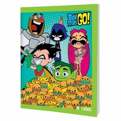 CUADERNO MOOVING. 16X21CM T/FLEX JOVENES TITANES EN ACCION 48HJ RAYADO