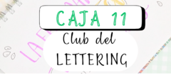 CAJA 11 CLUB LETTERING - CADA MES DEBES VOLVER A INGRESAR LOS DATOS DE ENVIO - comprar online