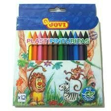 PLASTIPINTURITAS CRAYONES JOVI X 12 UNIDADES