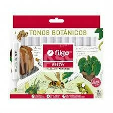MARCADOR ALLOY FILGO BOTANICOS ARTISTICO DOBLE PUNTA X 12UN