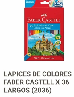LAPICES DE COLORES FABER CASTELL X 36 LARGOS en internet