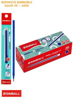 TANQUE SIMBALL PARA ROLLER GENIO 2G AZUL LIBRERIA MARTIN