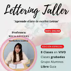 taller Lettering 8 clases Online VIVO