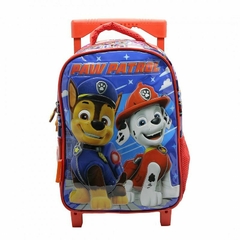 MOCHILA CRESKO 12" C/CARRITO PAW PATROL CHASE Y MARSHALL 'POR ENCARGUE
