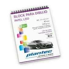 BLOCK P/DIBUJO PLANTEC A4 210GR