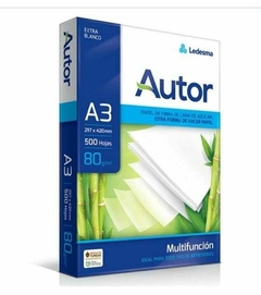 RESMA LEDESMA AUTOR 80 GRS. A3 (DOBLE IRAM)