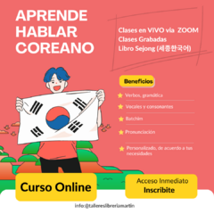 Curso Online Coreano CONSULTAR DISPONIBILIDAD
