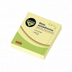 NOTAS ADHESIVAS PIZZINI 75 X 75 MM. X 100 HJS