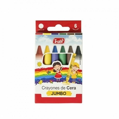CRAYONES TRABI JUMBO X 6 COLORES LIBRERIA MARTIN