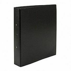 CARPETA AVIOS FIBRA NEGRA OFICIO 2 X 40 MM.