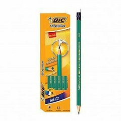LAPIZ NEGRO BIC EVOLUTION C/GOMA