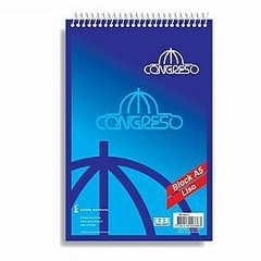 BLOCK CONGRESO ESQUELA C/ESPIRAL LISO X 80 HJS. (A5)