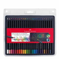LAPICES DE COLORES FABER CASTELL X 24 SUPER SOFT