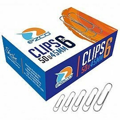 CLIP EZCO METALICO N§ 6 X 100 U. ( 45 MM )