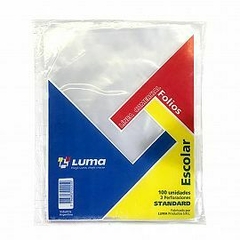 FOLIO LUMA ESCOLAR LIVIANO X 100 UNID .