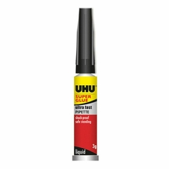 ADHESIVO UHU SUPER GLUE INSTANTANEO 3 GRS
