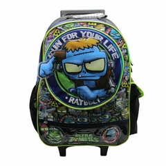 MOCHILA CRESKO 18" C/CARRITO ZOMBIES 3D 'POR ENCARGUE'