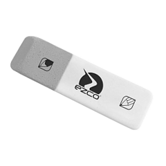GOMA DE BORRAR EZCO TINTA/LAPIZ GRIS Y BLANCA