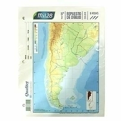 REPUESTO DE DIBUJO 1028 NRO.3 BLANCO X 8 HJS.