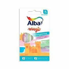 TEMPERA ALBA MAGIC PASTEL ESTUCHE X 5 COLORES, SIN TACC