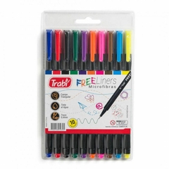 MICROFIBRA TRABI FREE LINERS CLASICO X 10 COLORES