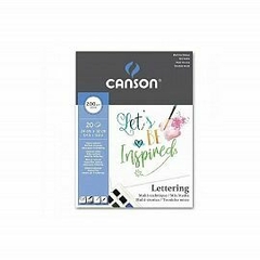 BLOCK CANSON LETTERING 24 X 32 CM. X 20 HOJAS (200 GRS)