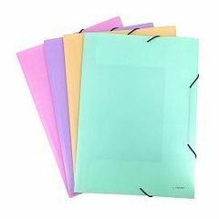 CARPETA TRAMA 3 SOLAPAS CON ELASTICO OFICIO
