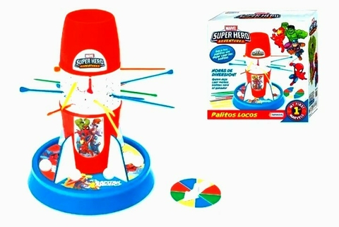 Juego Palitos Locos Marvel Super Hero Adventures Tapimovil