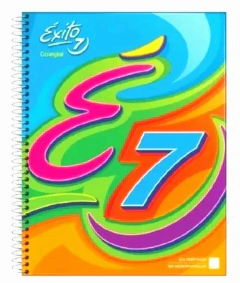 CUADERNO EXITO E7 60 HJ CUADRICULADA CON ESPIRAL 21 X 27 CM