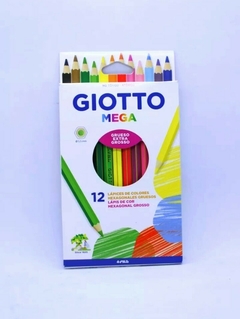 LAPICES DE COLOR GRUESOS GIOTTO MEGA EXTRA LARGE GRANDES X 12
