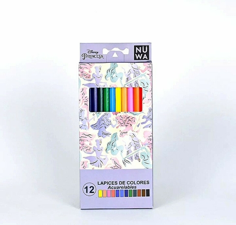 LAPICES ACUARELABLES DISNEY PIXAR NUWA X12 COLORES
