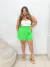 Short saia assimétrico Verde - loja online