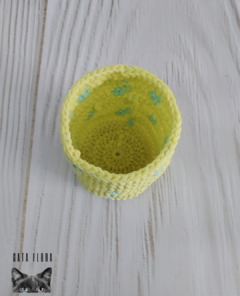 Canasto amarillo y acqua de tul (1162) - comprar online